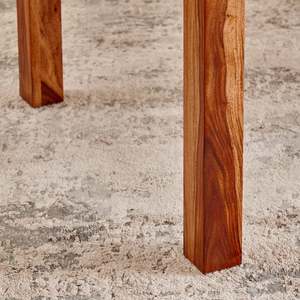 Modern Solid Teak <b>Wooden</b> Rectangle <b>Dining</b> <b>Table</b> <b>Rustic</b> Design Stable Home Furniture 4 Seater - Product Image 6