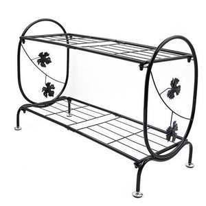 Unique Design Wooden <b>Shoe</b> Rack Organizer For Living Room <b>Storage</b> With Decorative Pattern And Stable Base <b>Shoe</b> Rack - Product Image 4