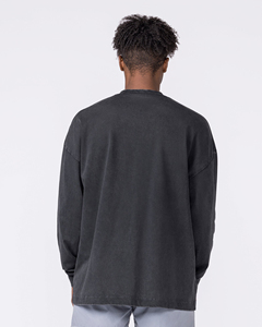 Sweat-shirts à capuche chauffants à manches longues noirs personnalisés en gros pour hommes - Product Image 4