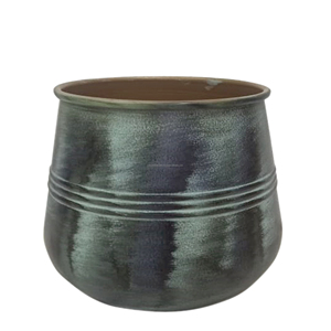 Handmade Metal Round Rustic Modern Flower <b>Plant</b> <b>Pots</b> <b>Large</b> Decorative Holder Perfect for <b>Indoor</b> and Outdoor Areas - Product Image 4