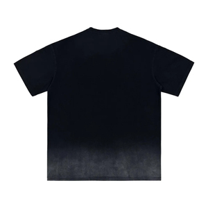 Wholesale Custom 270grams Cotton Streetwear Oversize Vintage <b>T</b>-Shirt for Men Heavyweight Washed Smoke Gradient <b>T</b>-shirt - Product Image 2