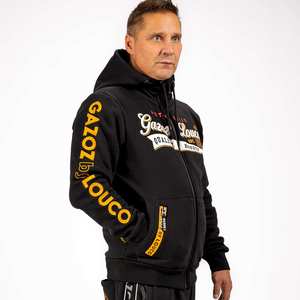 Nuevo Conjunto de Sudadera con Capucha y Pantalones de Chándal para Hombre, Estilo Urbano, Color Liso, con Bordado y Apliques, Efecto Desgastado, Lavado Ácido, Corte Acampanado - Product Image 5