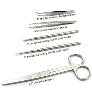 Kit d'entraînement à la suture dentaire avec modèles de mâchoires en silicone et instruments chirurgicaux pour la pratique des étudiants en médecine - Product Image 3