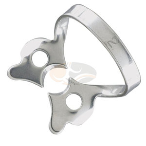 คลิปหนีบยางกันน้ำลายสำหรับฟันกรามชั้นต้น ทำจากเหล็กกล้าไร้สนิมเกรดผ่าตัด ใช้สำหรับงานทันตกรรมเอนโดดอนต์และงานบูรณะฟัน - Product Image 5