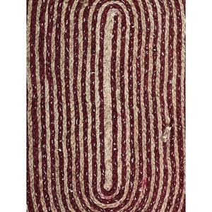 Tapis de couloir en jute naturelle tressé à la main, tapis de sol tressés style ferme pour salon, ensembles de tapis et moquettes tissés mur-à-mur - Product Image 2