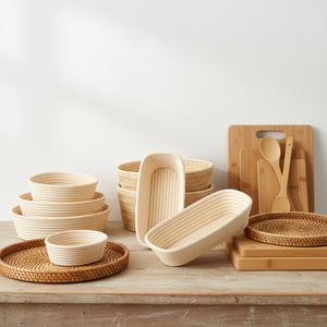 Panier à pain naturel fait à la main Fournisseur Bol à levain en rotin durable léger et écologique Vietnam - Product Image 6