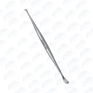 Élévateur Hohmann réutilisable non stérile pour adultes, instrument médical de haute qualité, 175 mm, raspatory incurvé à droite, aiguisé - Product Image 3