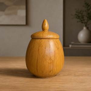 Handmade Square Wooden Eco-Friendly Food Storage Jar Lid Natural Wood Kitchen Canister <b>Tea</b> <b>Coffee</b> <b>Sugar</b> Spice Container - Product Image 2