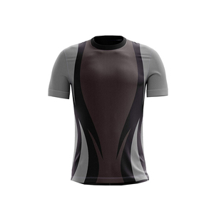 Vente en gros de vêtements de sport tendance, maillot de football 100% polyester, couleur personnalisée, col rond, manches courtes, séchage rapide, respirant, unisexe - Product Image 6