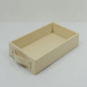 Plateaux rectangulaires en cuir vert, plateaux en cuir de luxe pour la maison et le bureau - Product Image 2