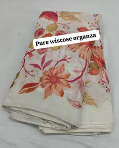 Tela de organza de viscosa pura, diseño de organza de vidrio puro, 44 pulgadas de ancho - Product Image 6