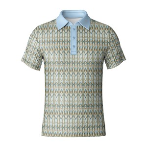 Polo de golf respirant et léger en polyester et élasthanne extensible, vêtements de golf d'extérieur, logo personnalisé - Product Image 5