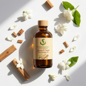 Fine Jasmine Sandal Massage Oil for Body Relaxation, Spa Professionals and <b>Personal</b> Care Product Manufacturing Needs - Product Image 4
