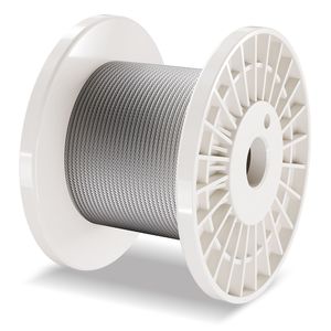 Cavo in acciaio inossidabile 304 da 30,5 m (100 piedi) con diametro di 1/8 di pollice, 124 accessori e 7x7 filamenti, resistenza alla rottura di 1600 libbre - Kit fune metallica - Product Image 6