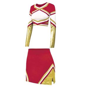 ชุดยูนิฟอร์มเชียร์ลีดเดอร์คุณภาพสูง น้ำหนักเบา พิมพ์ลายตามสั่ง ทนทาน ผลิตจากโพลีเอสเตอร์ 100% คุณภาพเยี่ยม รับผลิตแบบ OEM สำหรับฝึกซ้อม - Product Image 1