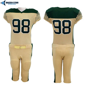 Ensemble de maillot et pantalon de football américain pour hommes, col en V, manches courtes, uniforme athlétique respirant, pour adultes, toutes saisons - Product Image 5