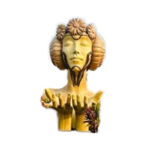 Escultura de jardín de fibra moderna/estatua de Arte de fibra al aire libre/escultura de jardín resistente a la intemperie figura de jardín de resina de fibra hecha a mano - Product Image 1