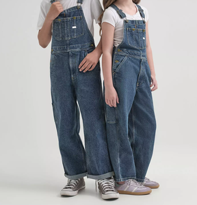 Overol de Mezclilla Unisex para Mujer, Azul, Corte Clásico, con Tirantes Ajustables, para Niños, Ropa Casual - Product Image 4