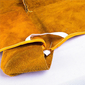 Protège-chaussures de soudage résistants au feu, protections de bottes en cuir croûte de vachette, robustes pour la lutte contre les incendies, la construction et les soudeurs - Product Image 6