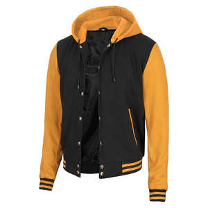 Veste universitaire en cuir de qualité supérieure, confortable, style baseball universitaire en satin, imperméable, style hiver, fourrure, vente en gros - Product Image 2