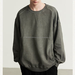   Sudadera Nueva 2026, Sudadera Retro Americana de 400g para Hombre, Estilo Oversize, Sudadera con Bordado - Product Image 1