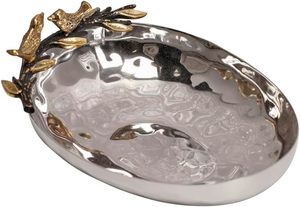 Elegante Tazón Decorativo de Acero Inoxidable, Centro de Mesa Multiusos para Frutas, Pasteles y Decoración del Hogar - Product Image 2