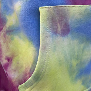 Nouveaux sweats à capuche tie-dye épais 100 % coton pour hommes, personnalisables, en coton uni tricoté, pour l'hiver, en mélange de coton basique - Product Image 5