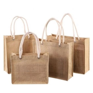 Rắn màu duy nhất đay chai mang theo túi với bông lót và dây kéo đóng cửa bán buôn mở loại - Product Image 5