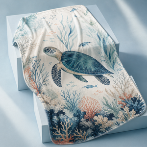 Custom Printed <b>Throw</b> Blanket Personalized Typewriter Turtle Bonsai Peacock Billiards Cocoa Sublimation Flannel Fleece Polyester - Product Image 6