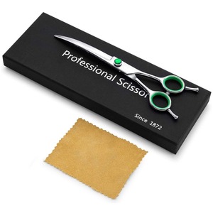 Ciseaux de coiffure professionnels pour salon de coiffure : ensemble de ciseaux à effiler, ciseaux droits et peigne à pointe arrondie pour barbier - Product Image 6