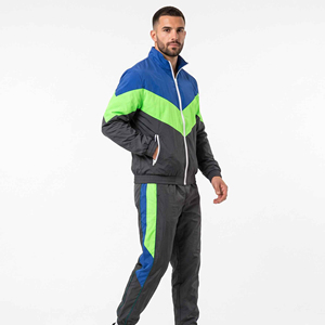 Trending Printed Windbreaker Tracksuit 2-Piece Trouser <b>Hood</b> Jacket Eco-Friendly Polyester/Nylon Hip Hop Men - Product Image 2