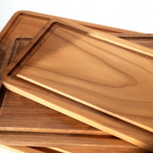 Tabla de Cortar Rectangular de Madera Natural Sostenible con Diseño de Tablero de Ajedrez, 1.5 cm de Grosor, Apta para Lavavajillas, Tabla de Carnicero para Cocina - Product Image 6