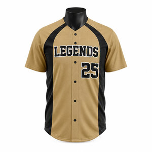 Camiseta de Béisbol Personalizada con Rayas Sublimadas, 100% Poliéster, Secado Rápido, Transpirable, Unisex, para Equipos Deportivos, Suministro al por Mayor - Product Image 1