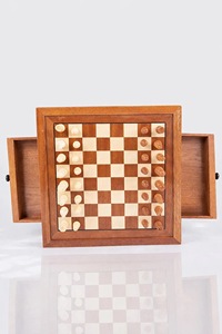 ILAHI's Eco-Friendly Rustic Polished Rectangle <b>Chess</b> <b>Board</b> Game 100% Handmade Pure Wood Animal/Love Style Customized Size <b>Chess</b> - Product Image 2