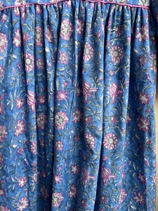 Robe longue maxi bohème en coton imprimé floral, col en V, manches longues, tenue décontractée, 100 % coton, collection 2026, vente chaude - Product Image 4