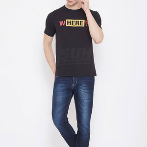 Camiseta de Verano para Hombre, Corte Holgado, 100% Algodón, Estampado, Manga Corta, Cuello Redondo, Secado Rápido, Ecológica, de Alta Calidad - Product Image 1