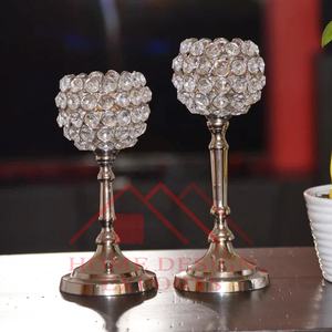 Crystal <b>Globe</b> Votive Candle Holder for Table Centerpieces Best Seller Table Top Candle Holder - Product Image 5