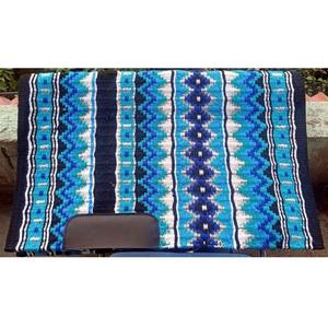 Couverture de selle western en laine tissée à la main de qualité supérieure, durable, avec rembourrage en cuir véritable, polyvalente pour l'équitation - Product Image 2