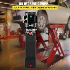 Pompa Idraulica Monofase da 15 Litri con Motore da 3450 RPM per Sollevatore Auto, Rimorchio Portatile 208/230 Volt - Product Image 2