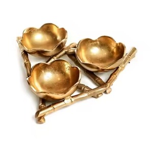 Contemporary Home Metal Dry Fruit Bowl Elegant Snack Serving Dish Decorative Tableware Gift Product - Product Image 3