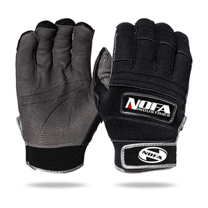 Guantes de Bateo de Béisbol Personalizados para Adultos, Transpirables, de Cuero, Ambidiestros, con Cierre de Hebilla Acolchada, Negro/Blanco, Tallas S-XXL - Product Image 5
