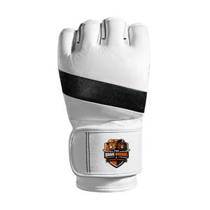 Guantes de MMA de Cuero Duradero para Entrenamiento en Gimnasio y Trabajo con Bolsa de Boxeo, con Correa Ajustable, Protección Ligera contra Impactos - Product Image 2