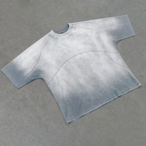 Camiseta al por mayor en blanco con lavado ácido para hombre, fabricante de ropa en China - Product Image 1