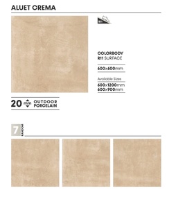 2cm Porcelain Floor Tiles Full Body for Outside Floor Tiles Porcelain Color Body R11 Surface Out <b>Door</b> Porcelain 20mm - Product Image 3