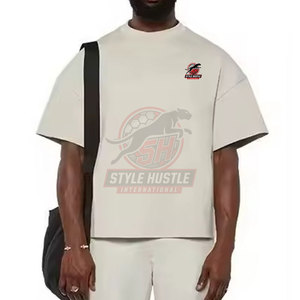 Camiseta de Corte Cuadrado de Alta Calidad, Diseño OEM, Camiseta de Algodón de Corte Cuadrado Hecha en Pakistán - Product Image 4