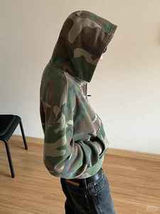 Custom All-Printing <b>Camo</b> Zip Hoodie Boxy Vintage Streetwear Cropped Heavyweight Oversized <b>Jacket</b> OverSize Vintage Zipper Hoodie - Product Image 5