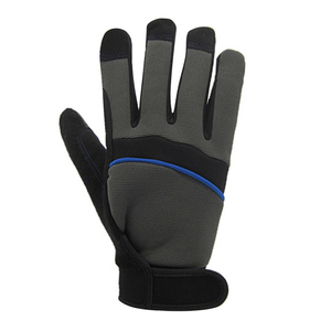 Gants de mécanicien unisexes en cuir, coupe-vent, respirants, à doigts entiers, prix abordable, pour la sécurité au travail - Product Image 2