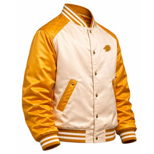 Veste d'hiver streetwear avec logo personnalisé, veste varsity en satin, veste varsity en satin tendance, mode urbaine - Product Image 3