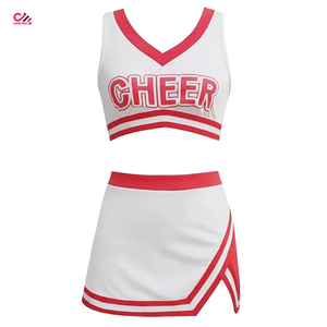 Comfortable Quick Dry <b>100</b>% <b>Polyester</b> Unisex Adult Cheerleading Uniform with Matching Briefs Halloween Costume Dress up - Product Image 2