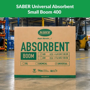 SABER SU400-SB Calcetín Absorbente Universal Pequeño de 400 cm para Contención de Derrames Industriales de Aceite, Productos Químicos y Líquidos - Product Image 2